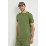 Bombažna kratka majica G-Star Raw moški, zelena barva - zelena. Lahkotna kratka majica iz kolekcije G-Star Raw, izdelana iz pletenine, prijetne na otip. Model iz izjemno udobne bombažne tkanine.