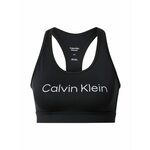 Športni modrček Calvin Klein Performance Ck Essentials črna barva - črna. Športni nedrček iz kolekcije Calvin Klein Performance. Model s srednjo oporo, izdelan iz materiala s tehnologijo, ki odvaja vlago.