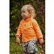Otroški pulover Jack Wolfskin SMILEYWORLD MIDLAYER oranžna barva - oranžna. Otroški pulover iz kolekcije Jack Wolfskin. Model izdelan iz enobarvne pletenine.