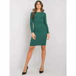 RUE PARIS Ženska obleka Lara Dress RUE PARIS dark green RV-SK-5131.18P_381180 M