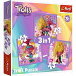 Trefl Puzzle Trolli 3: Spoznajte trole 3v1 (20,36,50 kosov)
