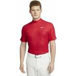 Nike Dri-Fit ADV Tiger Woods Mens Mock-Neck Golf Polo Gym Red/University Red/White 2XL