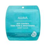 Ahava Age Control Even Tone &amp; Brightening Sheet Mask osvetljevalna in vlažilna maska za obraz 17 g za ženske