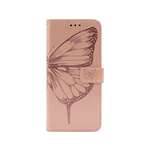 Chameleon Samsung Galaxy A03s - Preklopna torbica (WLGO-Butterfly) - roza-zlata