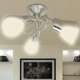 shumee Stropna Svetilka s Steklenimi Senčniki za 3 E14 Žarnice