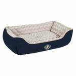 Temno modra plišasta postelja za pse 60x75 cm Scruffs Wilton L – Plaček Pet Products