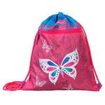 WEBHIDDENBRAND Ciljna športna torba, Beli metulj, roza