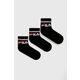 Fila otroške nogavice (3-pack) - črna. Otroške kratke nogavice iz kolekcije Fila. Model iz elastičnega materiala. Vključeni trije pari