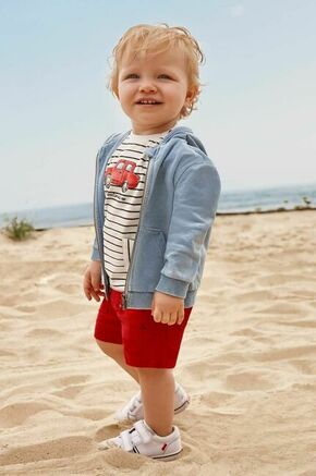 Otroške kratke hlače Mayoral rdeča barva - rdeča. Otroški kratke hlače iz kolekcije Mayoral. Model izdelan iz enobarvnega materiala.