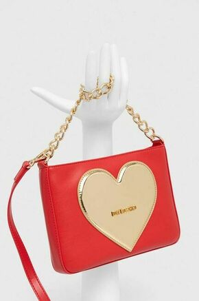 Torbica Love Moschino - pisana. Majhna torbica iz kolekcije Love Moschino. Model na zapenjanje