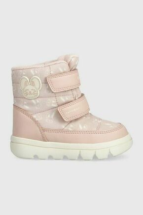 Otroški zimski škornji Geox B365AC 000MN B WILLABOOM B A roza barva - roza. Zimski čevlji iz kolekcije Geox. Podloženi model izdelan iz kombinacije sintetičnega in tekstilnega materiala.