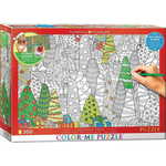 WEBHIDDENBRAND EUROGRAPHICS Color me puzzle Božična drevesa 300 kosov + komplet za obešanje