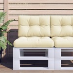 vidaXL Blazina za kavč iz palet krem 50x40x12 cm