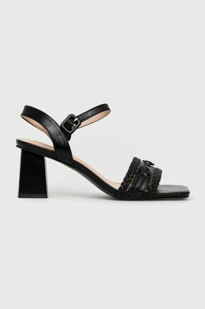 Sandali Answear Lab črna barva - črna. Sandali iz kolekcije Answear Lab. Model izdelan iz ekološkega usnja.