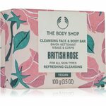 The Body Shop British Rose trdo milo za telo in obraz 100 g
