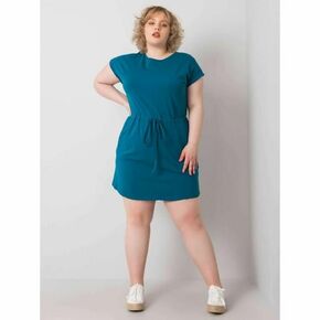 BASIC FEEL GOOD Ženska obleka plus size KORI mornarsko modra RV-SK-6642.89_365067 3XL