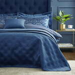 Modro pregrinjalo za zakonsko posteljo 220x230 cm Art Deco Pearl - Catherine Lansfield