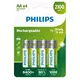 Philips polnilne baterije, AA, 2100 mAh, 4/1, blister
