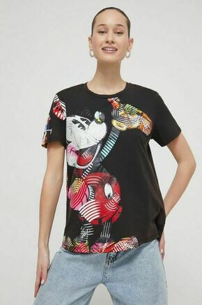 Bombažna kratka majica Desigual x Disney ženska