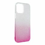 WEBHIDDENBRAND Bling ovitek za iPhone 13 Pro Max, silikonski, z bleščicami, srebrno-roza
