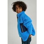Otroški pulover Reima Turilas - modra. Otroški pulover iz kolekcije Reima. Model z zapenjanjem na zadrgo, izdelan iz pletenine. Material, ki je izjemno prijeten na otip.