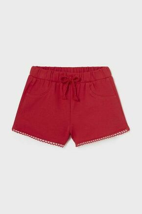 Kratke hlače za dojenčka Mayoral rdeča barva - rdeča. Kratke hlače za dojenčka iz kolekcije Mayoral. Model izdelan iz udobne pletenine.