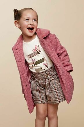 Otroški plašč Mayoral roza barva - roza. Otroške Plašč iz kolekcije Mayoral. Prehoden model