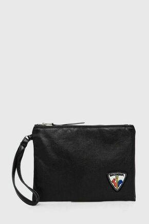Kozmetična torbica Rossignol JCC črna barva - črna. Majhna kozmetična torbica iz kolekcije Rossignol. Model izdelan iz ekološkega usnja.