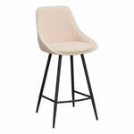 Bež barski stoli v kompletu 2 ks (višina sedeža 67 cm) Sierra – Rowico