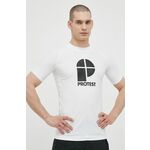 Kratka majica Protest Prtcater moška, bela barva - bela. Kratka majica iz kolekcije Protest. Model izdelan iz materiala, ki ščiti pred škodljivim UV sevanjem.