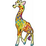 Drevené puzzle set Žirafa