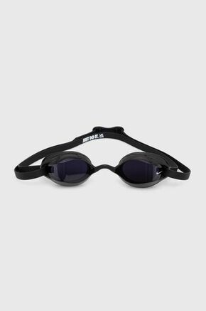 Plavalna očala Nike Legacy črna barva - črna. Plavalna očala iz kolekcije Nike. Model s panoramskimi prozornimi lečami.