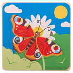Bigjigs Toys Vstavite sestavljanko Življenjski cikli metuljev