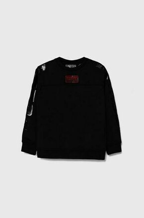 Otroški pulover Guess črna barva - črna. Otroški pulover iz kolekcije Guess