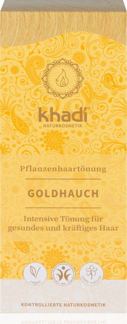 "Khadi® Rastlinska barva za lase ''Golden Hint'' - 100 g"