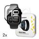 MG Watch Full Glue 2x zaščitno steklo za Apple Watch 10 46mm, črna