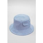 Otroški bombažni klobuk zippy mornarsko modra barva - mornarsko modra. Otroške klobuk iz kolekcije zippy. Model z ozkim robom, izdelan iz vzorčastega materiala.