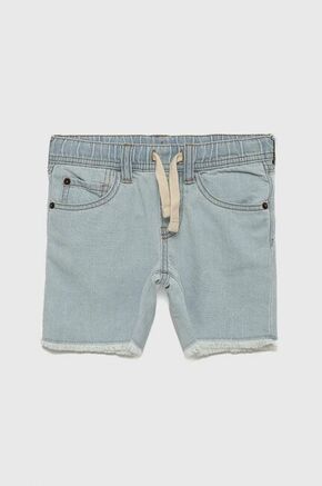 GAP otroške jeans kratke hlače - modra. Otroške kratke hlače iz kolekcije GAP. Model izdelan iz jeansa.