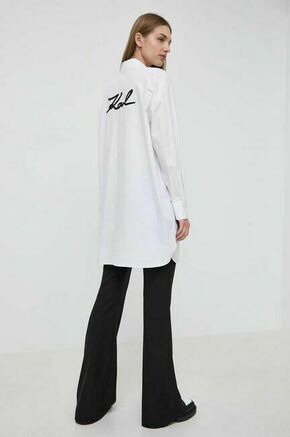Bombažna srajca Karl Lagerfeld ženska