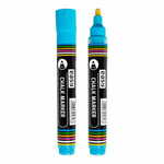 Spokey Easy Chalk Marker kredni marker modre barve, 10 kosov v pakiranju