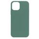Silikonski ovitek (liquid silicone) za Apple iPhone 12 / 12 Pro, mehak, pine zelena