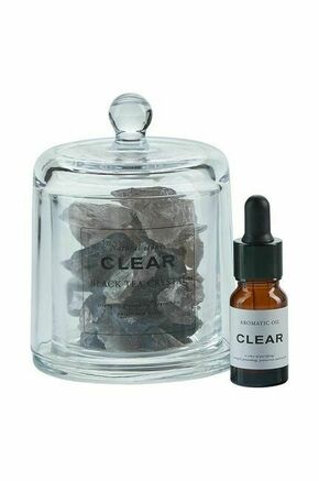 Kamniti aroma difuzor Bahne Clear Black Tea Crystal - pisana. Razpršilec za dišave iz kolekcije Bahne. Model izdelan iz stekla in kamenja.