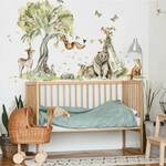 Nalepka za otroško sobo - Čarobni gozd s veselimi živalmi