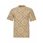 Bombažna kratka majica Karl Kani bež barva - bež. Kratka majica iz kolekcije Karl Kani, izdelana iz vzorčaste pletenine. Model iz izjemno udobne bombažne tkanine.