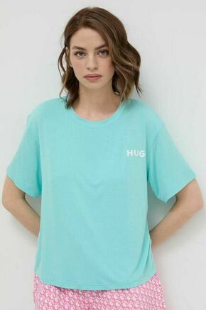 Majica lounge HUGO - modra. Majica s kratkimi rokavi iz kolekcije HUGO