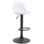 BHM Germany Barski stol Kyla I, sintetično usnje, bela