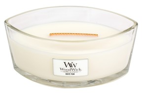 Woodwick Čoln z dišečimi svečami Beli teak 453