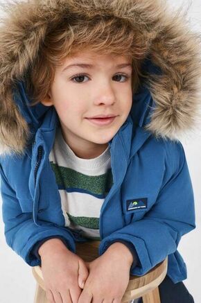 Otroška jakna Mayoral - modra. Otroški parka iz kolekcije Mayoral. Podložen model