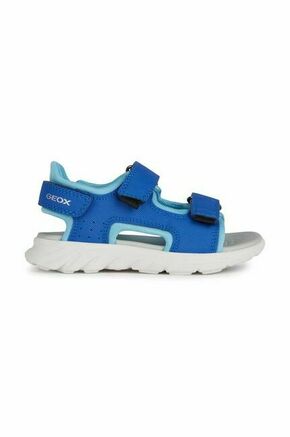 Otroški sandali Geox SANDAL AIRADYUM - modra. Otroški sandali iz kolekcije Geox. Model je izdelan iz kombinacije ekološkega usnja in tekstilnega materiala. Model z mehkim