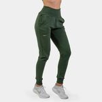 Nebbia High-Waist Loose Fit Sweatpants "Feeling Good" Dark Green L Fitnes hlače